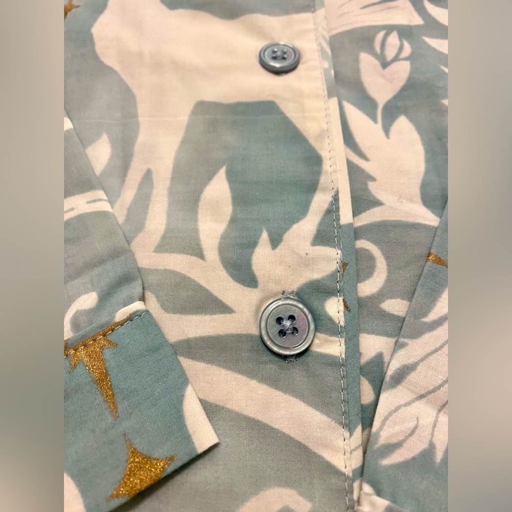 COPY - Pottery Barn Teen Harry Potter Magical Damask Pajama Set Mystic Mint Siz… - Picture 6 of 15